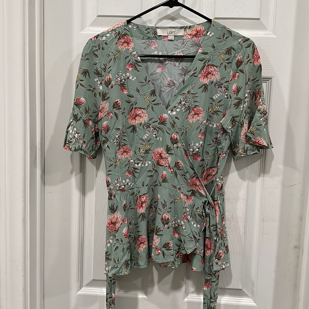 LOFT Floral Blouse
